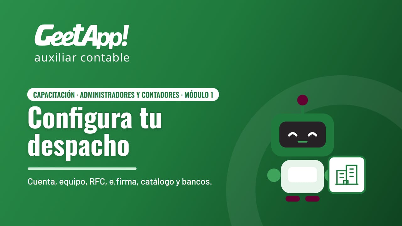 Portada del módulo Configura tu despacho