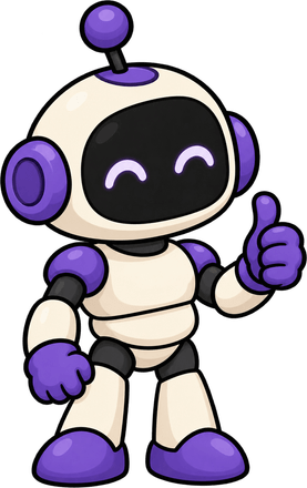 El personaje guía levanta el pulgar